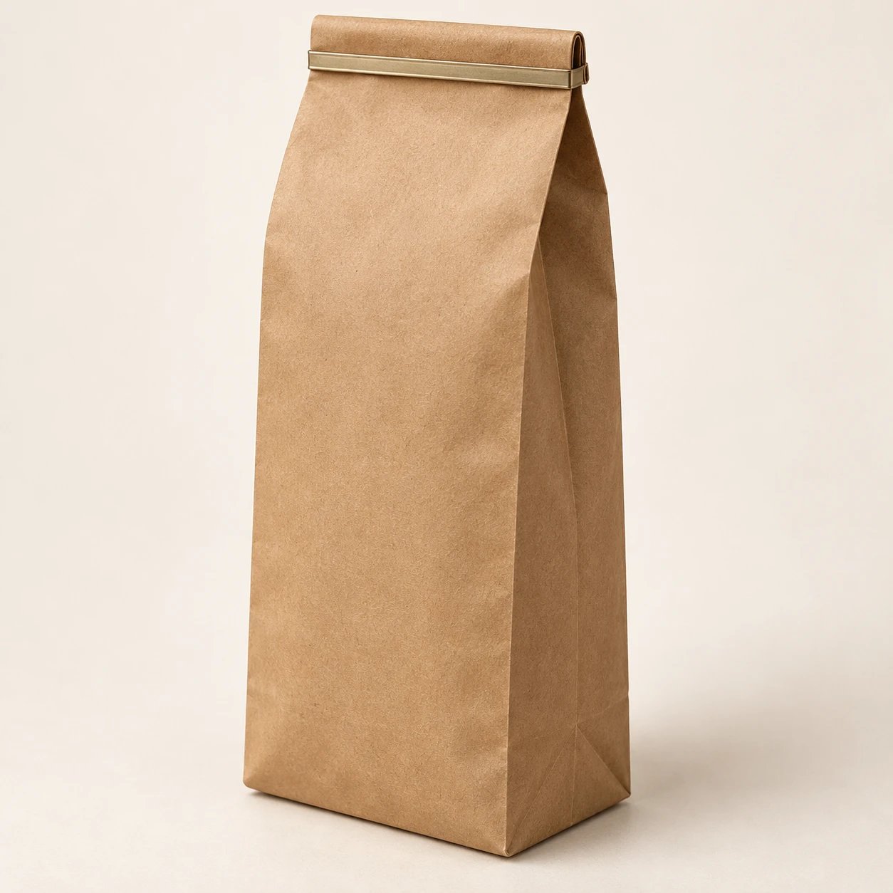 Side-gusset coffee bag, unprinted structure reference